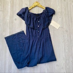 Doe & Rae Navy blue jumpsuit